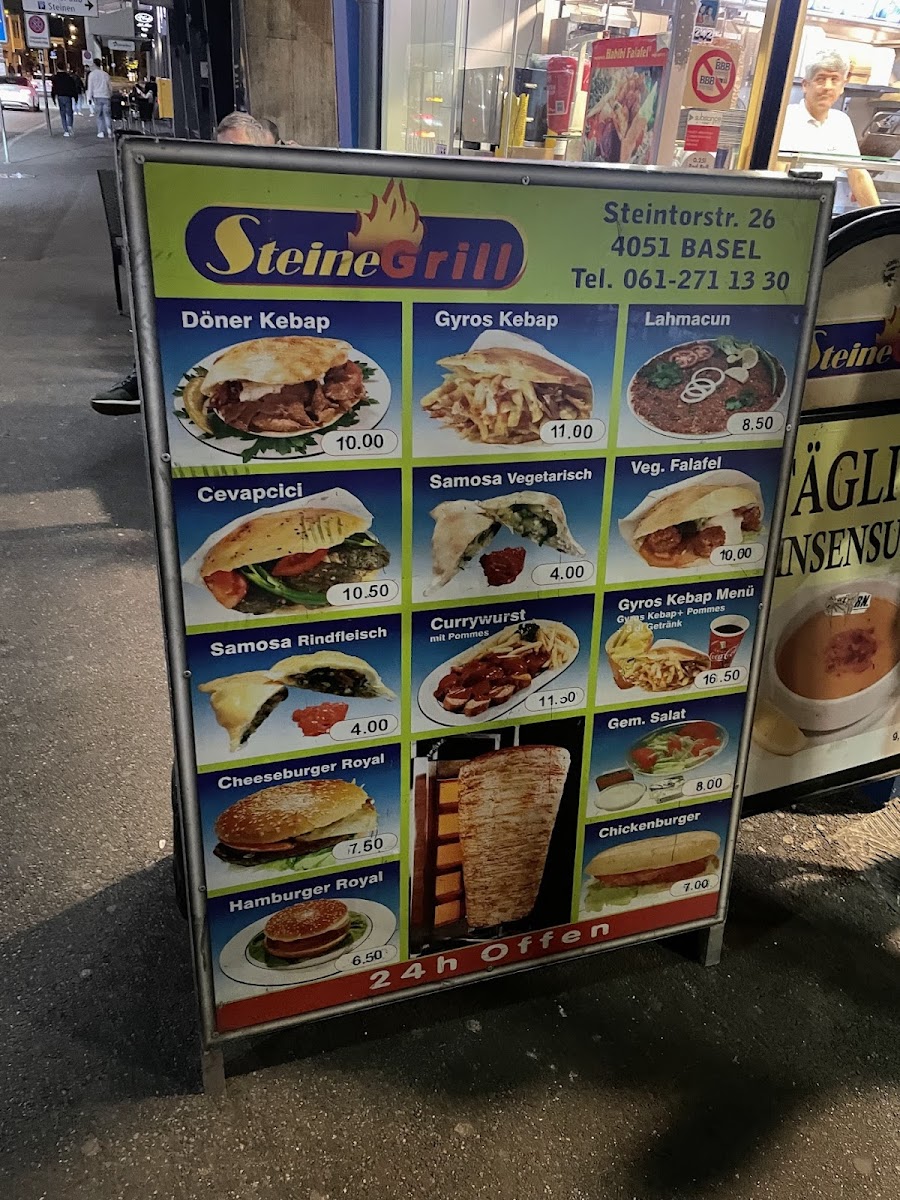 Steinegrill Menu - Image 1